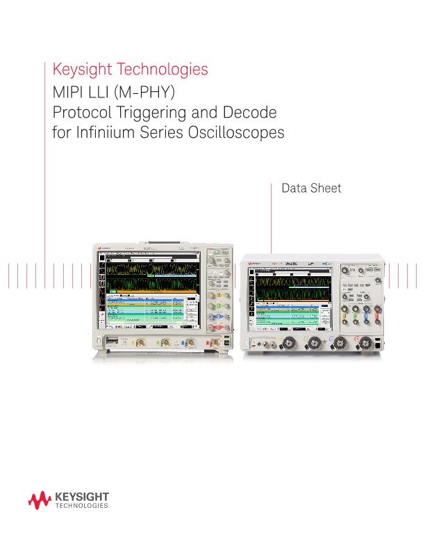 MIPI LLI (M-PHY) Protocol Triggering and Decode for Infiniium Series Oscilloscopes