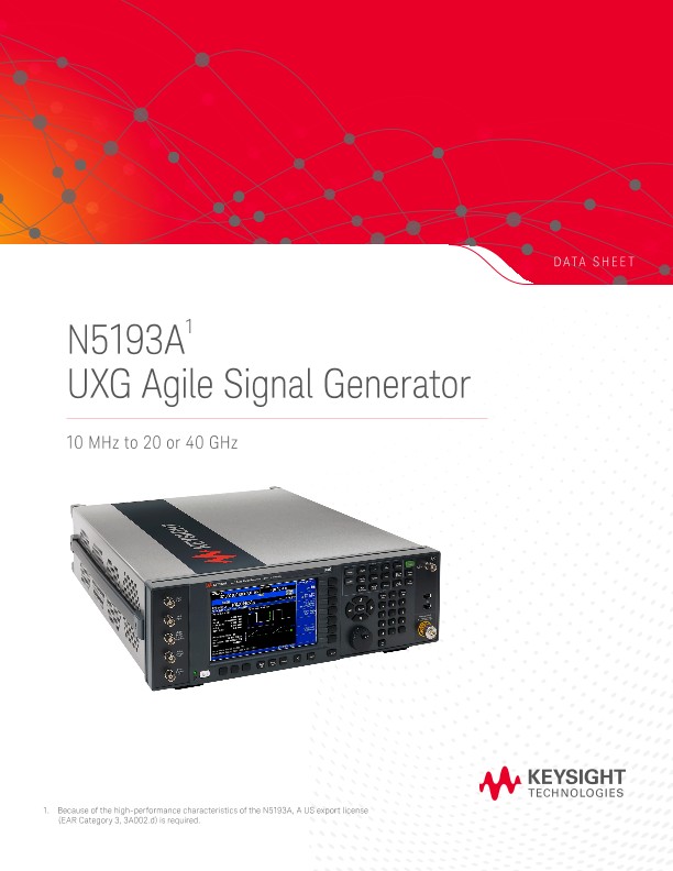 N5193A UXG Agile Signal Generator
