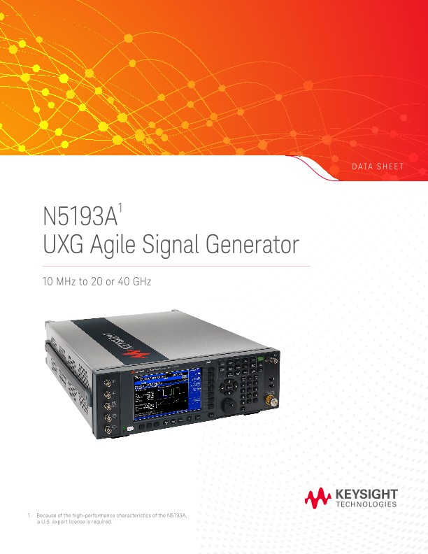 N5193A UXG Agile Signal Generator