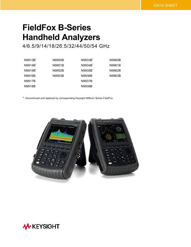FieldFox B-Series Handheld Analyzers