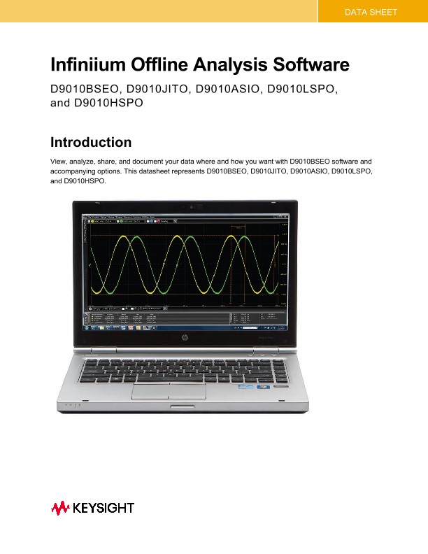 Infiniium Offline Analysis Software