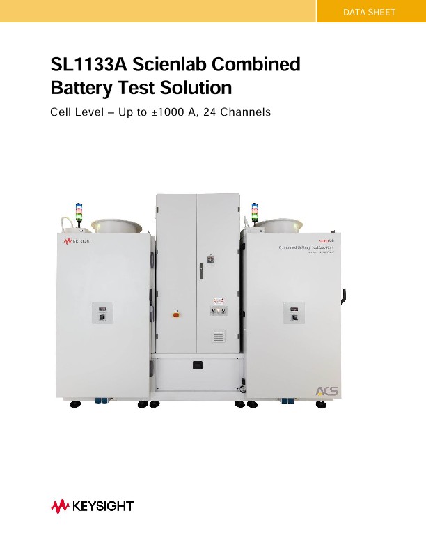 SL1133A Scienlab Combined Battery Test Solution – Cell Level – Up to ±1000 A, 24 Channels