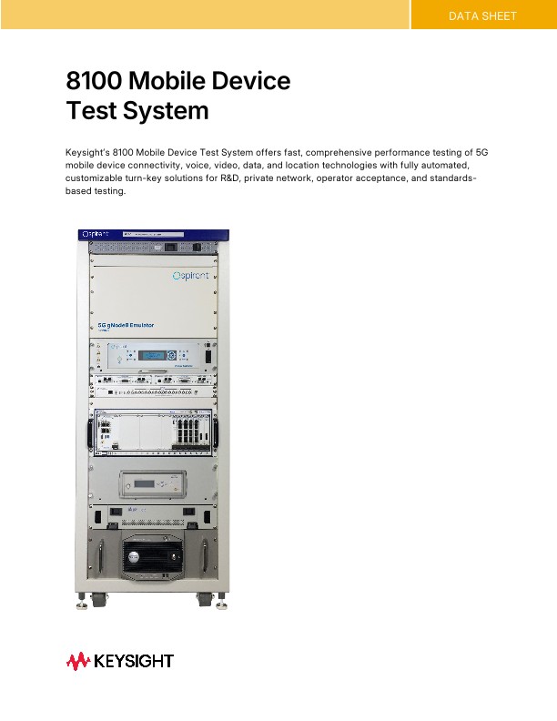 8100 Mobile Device Test System