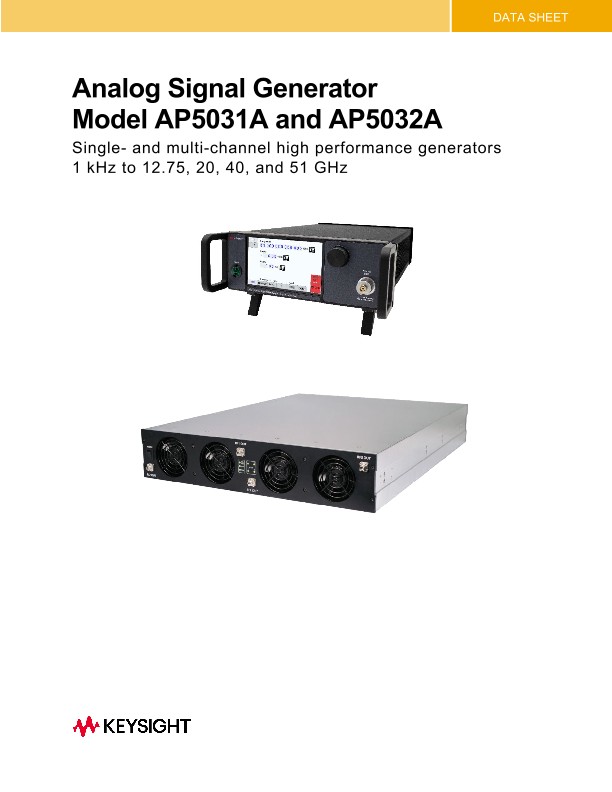Analog Signal Generator Model AP5031A and AP5032A