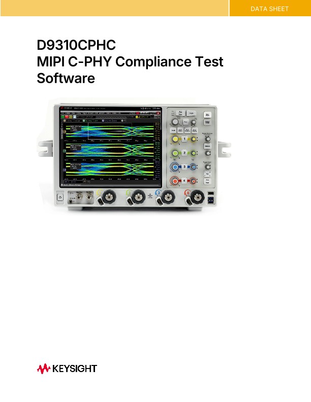 D9310CPHC MIPI C-PHY Compliance Test Software