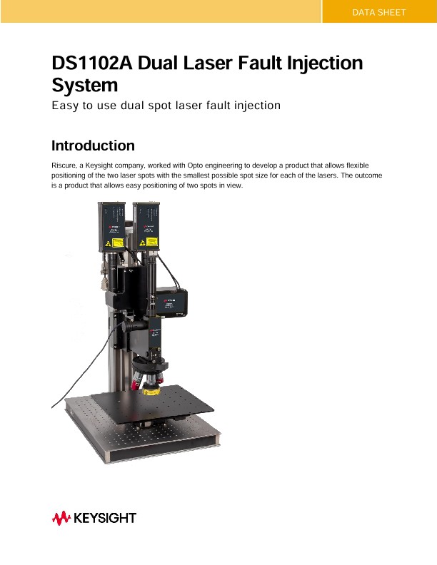 DS1102A Dual Laser Fault Injection System