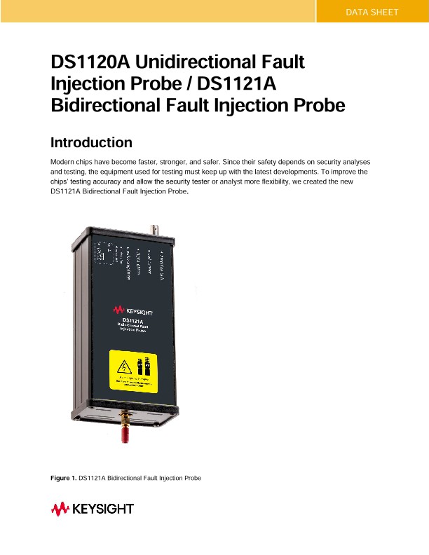 DS1120A Unidirectional Fault Injection Probe / DS1121A Bidirectional Fault Injection Probe