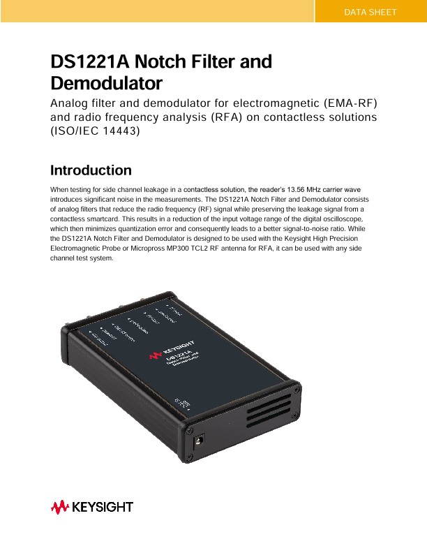 DS1221A Notch Filter and Demodulator