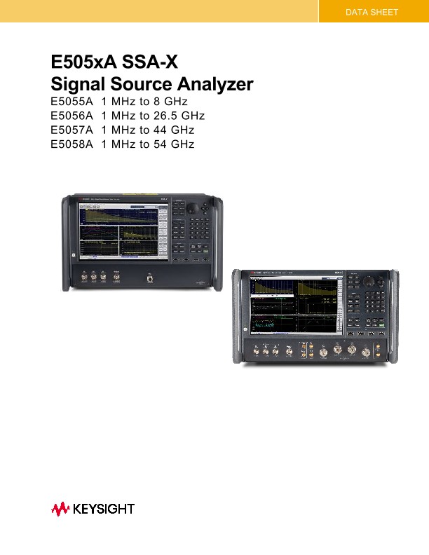 E505xA SSA-X Signal Source Analyzer