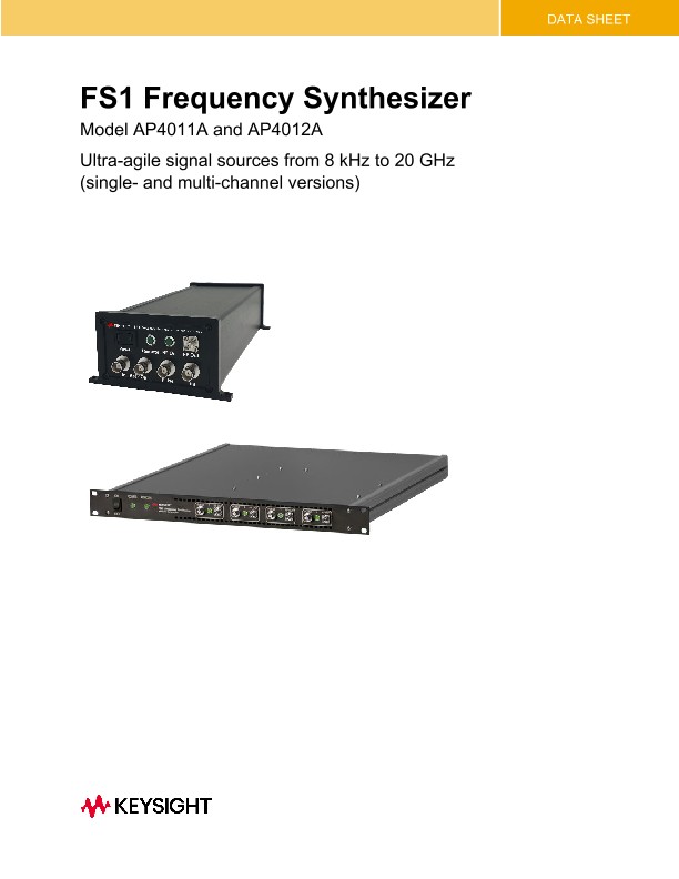FS1 Frequency Synthesizer Model AP4011A and AP4012A
