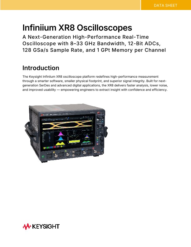 Infiniium XR8 Oscilloscopes