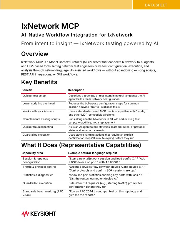 IxNetwork MCP