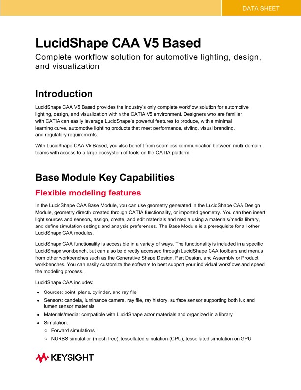 LucidShape CAA V5 Based