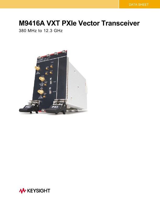 M9416A VXT PXIe Vector Transceiver
