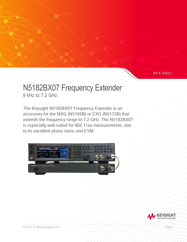 N5182BX07 Frequency Extender 9 kHz to 7.2 GHz