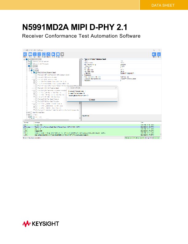 N5991MD2A MIPI D-PHY 2.1