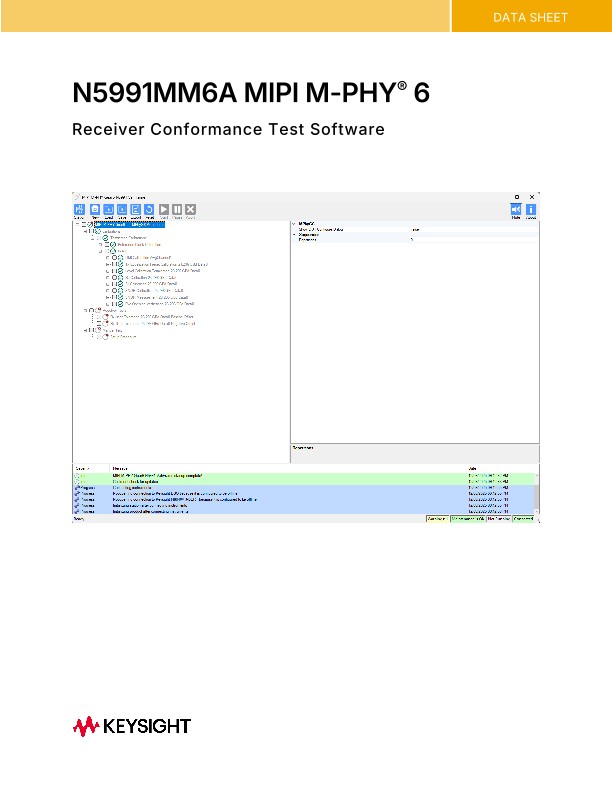 N5991MM6A MIPI M-PHY® 6 Receiver Conformance Test Software