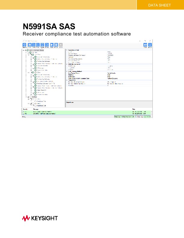 N5991SA SAS Receiver Compliance Test Automation Software