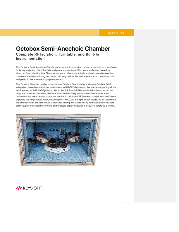 Octobox Semi-Anechoic Chamber