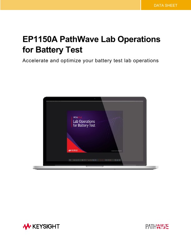 EP1150A PathWave Lab Operations for Battery Test