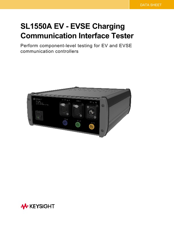 SL1550A EV - EVSE Charging Communication Interface Tester