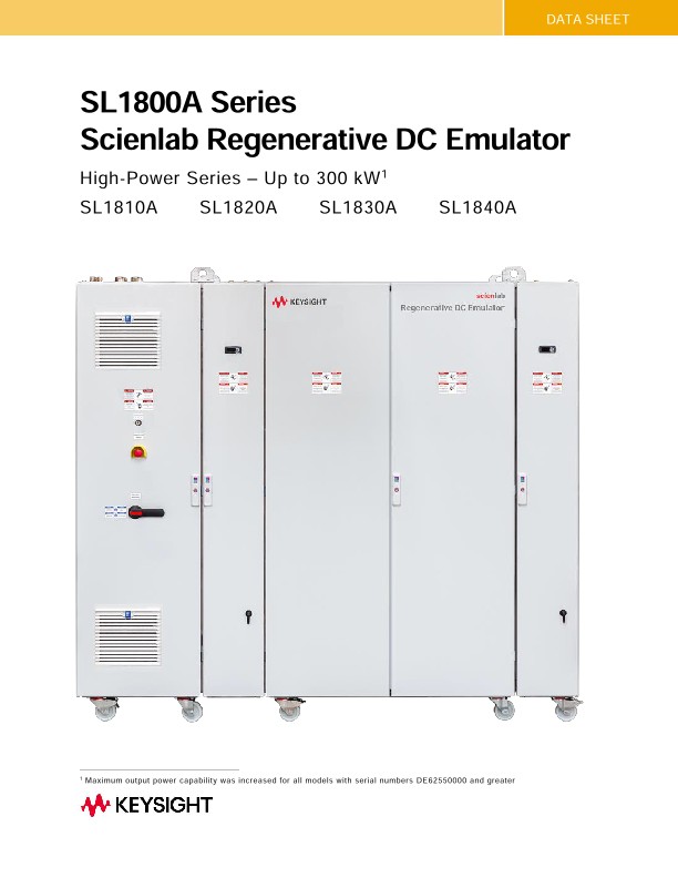 SL1800A Series Scienlab Regenerative DC Emulator