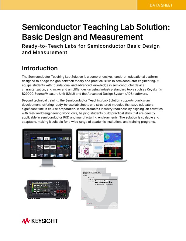 Semiconductor Teaching Lab Solution: Basic Design and Measurement
