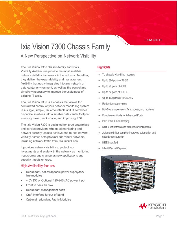Vision 7300 Chassis Family