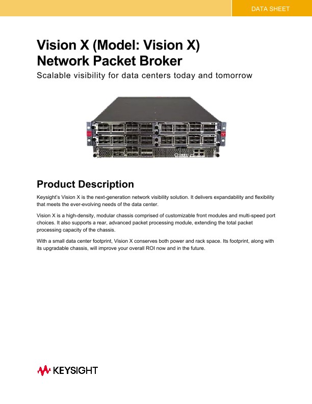 Vision X (Model: Vision X) Network Packet Broker