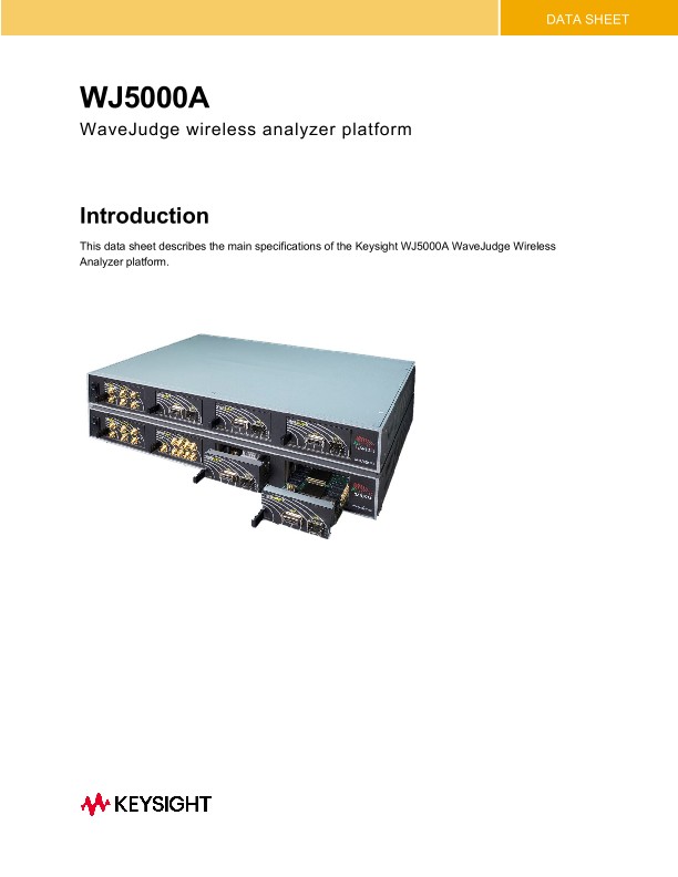 WJ5000A WaveJudge Wireless Analyzer Platform