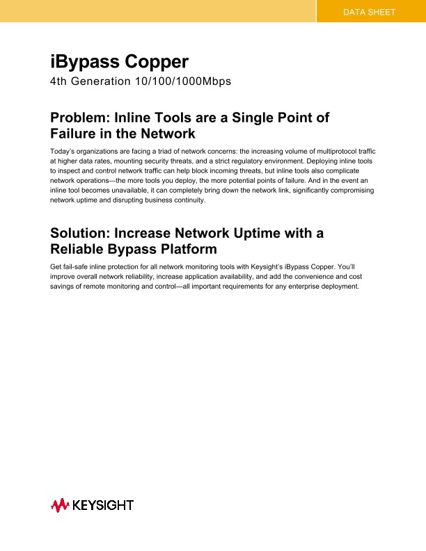 iBypass Copper 4th Generation 10/100/1000Mbps