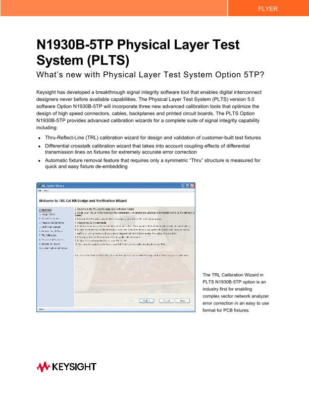N1930B-5TP Physical Layer Test System (PLTS)–QF