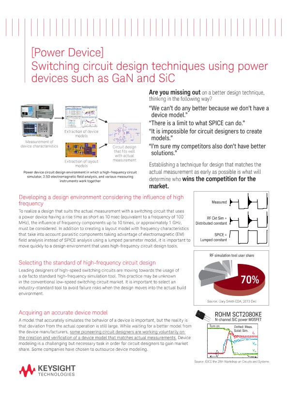 [Power Device] Switching circuit design techniques using power devices such as GaN and SiC