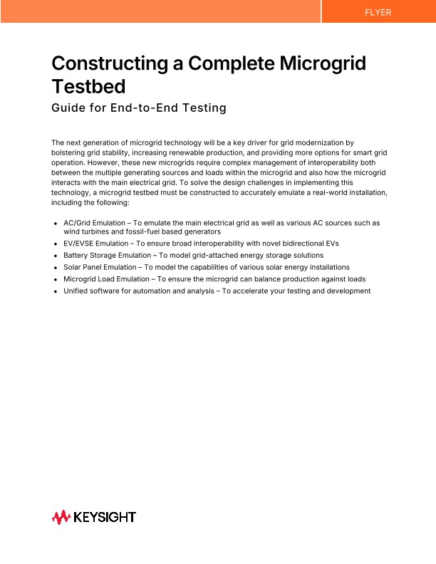 Constructing a Complete Microgrid Testbed