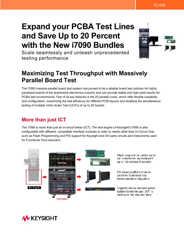 Expand your PCBA Test Lines and Save Up to 20 Percent with the New i7090 Bundles