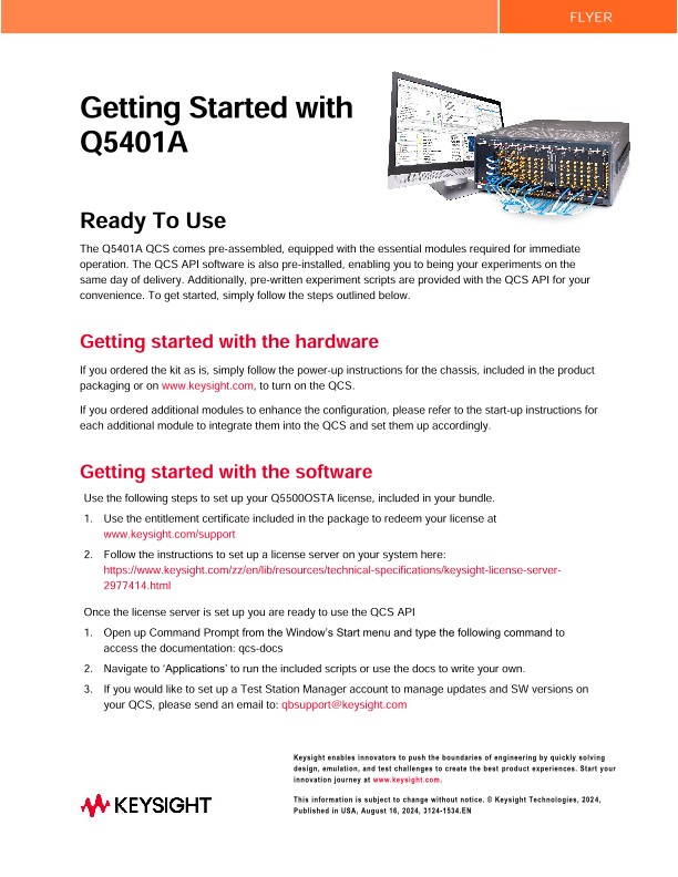 Getting Started with Q5401A