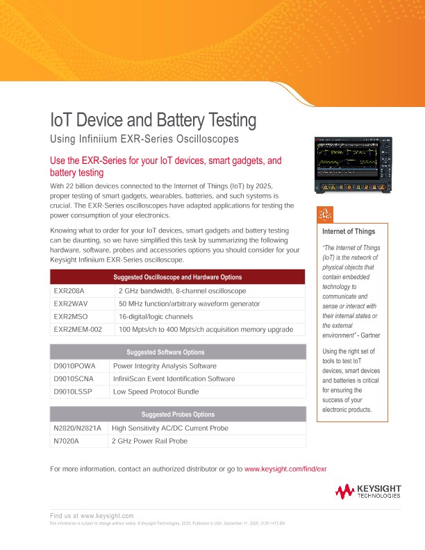 IoT Device and Battery Testing