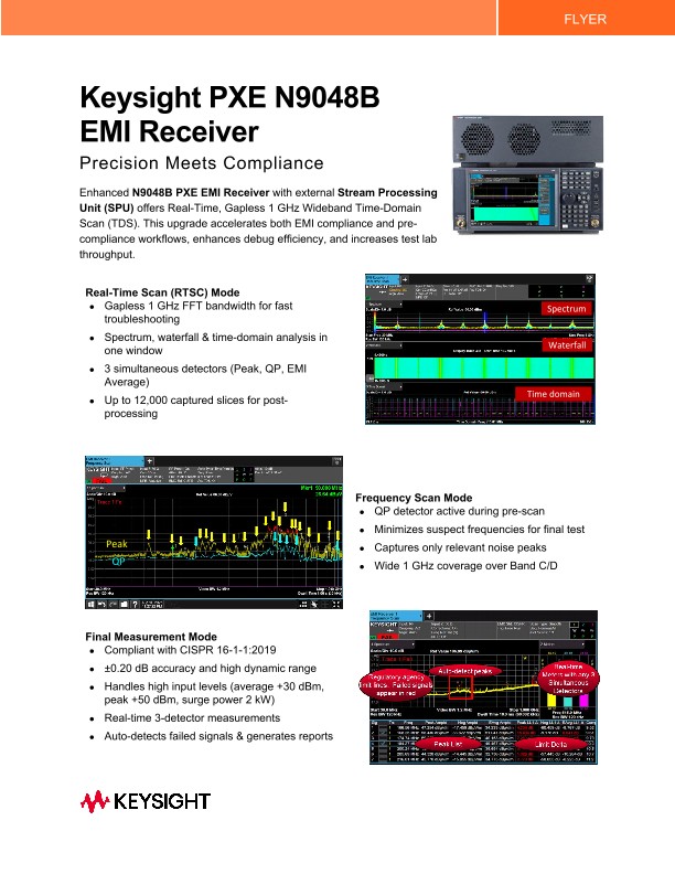 Keysight PXE N9048B EMI Receiver