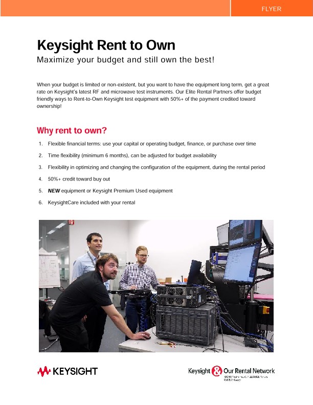 Keysight Rent to Own