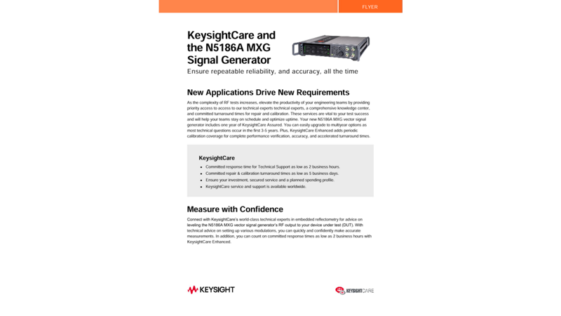 KeysightCare and the N5186A MXG Signal Generator
