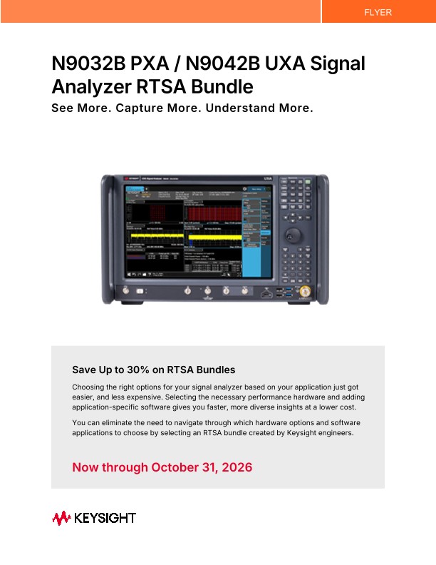 N9032B PXA / N9042B UXA Signal Analyzer RTSA Bundle