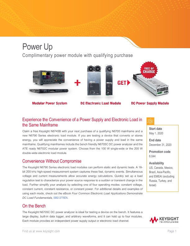 Power Up Complimentary Power Module with Qualifying Purchase