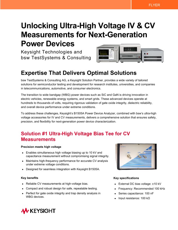 Unlocking Ultra-High Voltage IV & CV Measurements for Next-Generation Power Devices