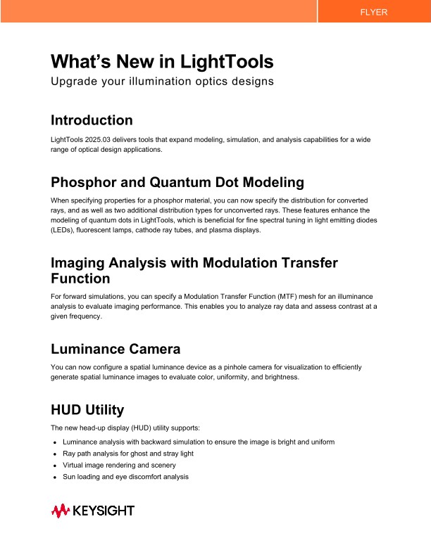 What's New in LightTools