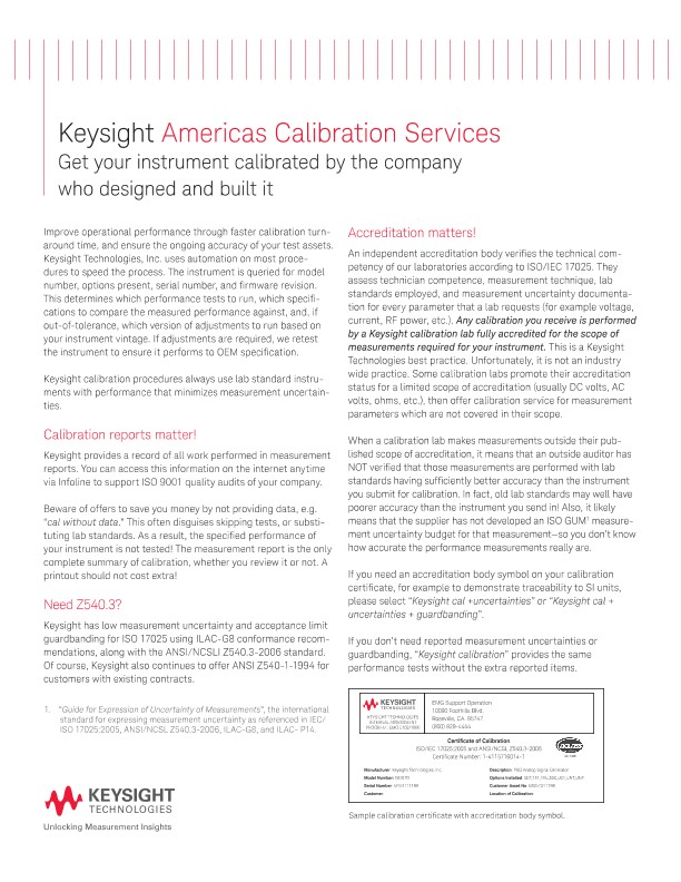 Americas Calibration Services