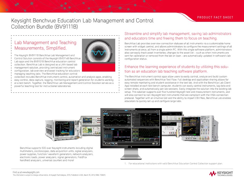 Benchvue Education Lab Management and Control Collection Bundle