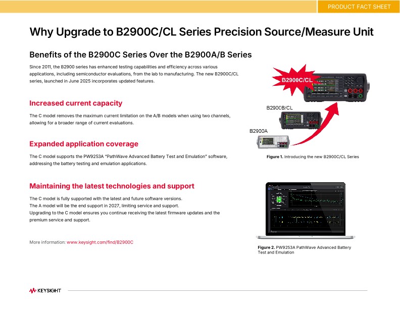 Why Upgrade to B2900CCL Precision SMU PDF Asset Page | Keysight