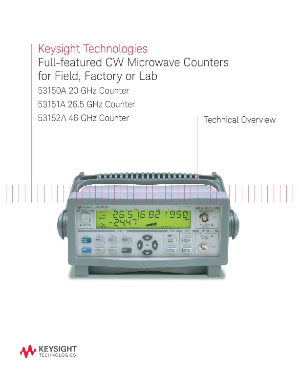 Full-featured CW Microwave Counters for Field, Factory or Lab