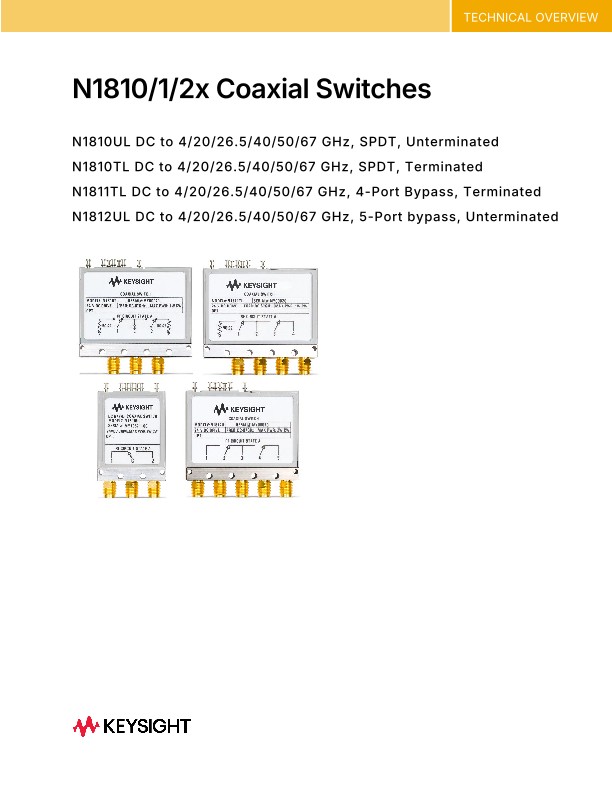 N1810/1/2x Coaxial Switches
