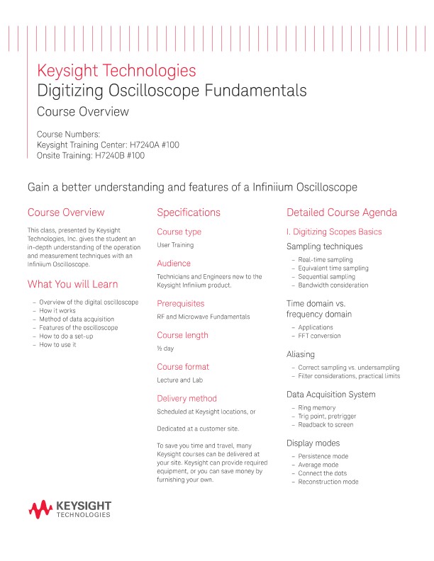 Digitizing Oscilloscope Fundamentals 
